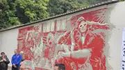 Fresque monumentale de 50 m² au château Baldy à Bédarieux