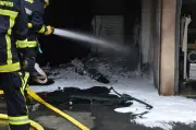 Incendie dans un stock de piles au lithium à Pons