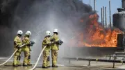Incendie géant à Saint-Germain-Lespinasse : 80% de l'usine détruite