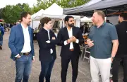 Jad Zahab en visite à Sanguinet pour parler ruralité et initiatives locales