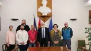 Kléber Mesquida en visite à Quarante pour faire le point