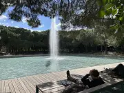 Le bassin de Mériadeck à Bordeaux retrouve son jet d'eau rénové