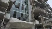 Le chantier de la tour Evanesens à Montpellier prend des formes rocheuses uniques