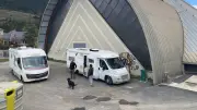 Les camping-caristes de retour sur l'aire de Meyrueis