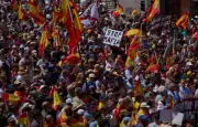 Manifestation à Madrid contre la corruption de Pedro Sánchez