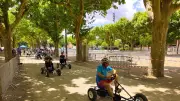 Millau : le Parc de la Victoire transformé en circuit de karting adapté