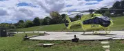 Motard héliporté en urgence absolue après un accident à Vendres