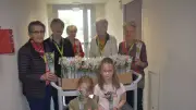 Muguet offert aux résidants de l'hôpital Fanny-Ramadier à Saint-Chély-d'Apcher