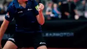Noa Boucardey, 11 ans, champion de France de tennis de table en double