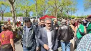 Olivier Faure enfariné et bousculé lors de la manifestation du 1er mai à Amiens