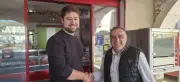 Passage de témoin à la boucherie Dartiguelongue à Grenade-sur-l'Adour