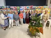 Patchwork Club expose ses créations sur le thème des rayures et forêt imaginaire