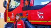 Pauline, première femme mécanicienne chez les pompiers de la Marne