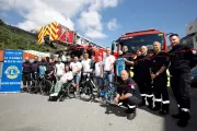 Pompiers de Menton : défi vélo contre la sclérose en plaques