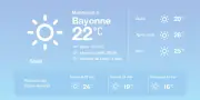 Prévisions météo à Bayonne : beau temps et températures estivales
