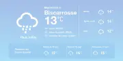 Prévisions météo à Biscarrosse : pluies et vent attendus