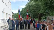 Remise du drapeau du civisme aux élèves de Saint-Marcel-de-Careiret