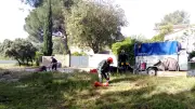 Seize bénévoles mobilisés pour débroussailler à Langlade