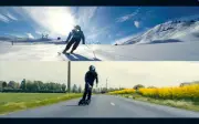 Skis électriques Peak de Skwheel : la glisse urbaine toute l'année