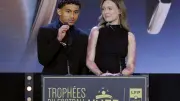 Tahirys Dos Santos et Coline, rescapés de Crans-Montana, aux trophées UNFP