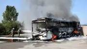Un bus prend feu dans un dépôt au nord du Gard