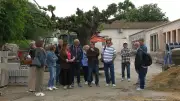 Visite de chantier de l'école élémentaire à Saint-Mamert-du-Gard
