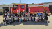 Visite des tout-petits chez les pompiers de Florensac : émerveillement et vocations