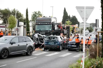 Carambolage à Antibes : le chauffeur du poids lourd en garde à vue
