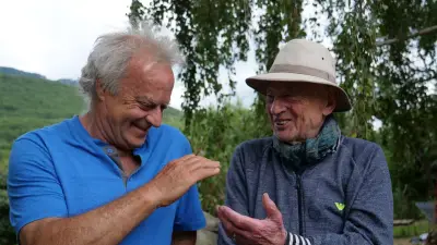 Edgar Morin, un fidèle de la ferme qui soigne de Raphaël Colicci à Saint-Privat