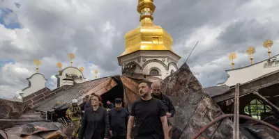 Frappe russe à Kiev : la cathédrale de la Dormition endommagée