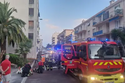 Incendie dans les garages d'un immeuble à Cannes-la-Bocca