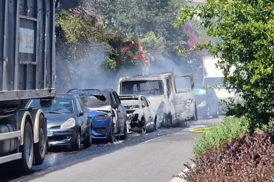 Incendie de cinq véhicules à Cannes ce dimanche, aucun blessé