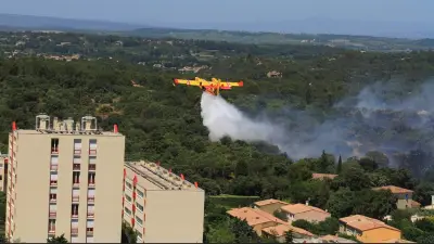 Incendie à Villeneuve-lès-Avignon : Canadair et hélicoptère mobilisés