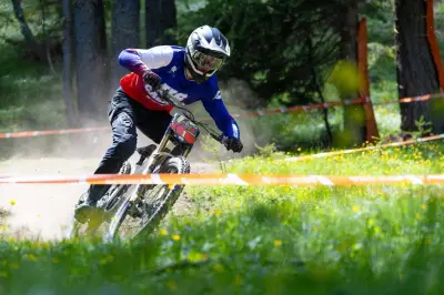 Jules Perfillon remporte la manche régionale de Downhill Cup RS à Auron