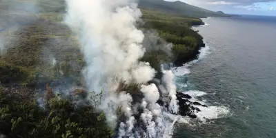 À La Réunion, la lave du Piton de la Fournaise, un cadeau pour la vie sous-marine et les biologistes
