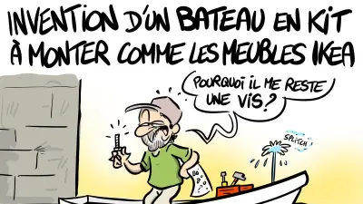 Le bateau en kit : un meuble Ikea flottant selon Dadou