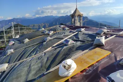 Madone d'Utelle : chantier hors norme pour une toiture de 50 tonnes