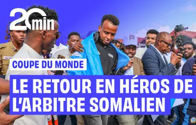 Omar Artan, arbitre somalien refoulé des USA, accueilli en héros à Mogadiscio