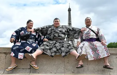 Sumo à Paris : eau, toilettes et sel, les coulisses insolites du tournoi