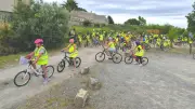 120 écoliers à vélo entre Servian et Bassan pour leur Permis vélo