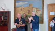Alain Tisseyre, ancien instituteur, reçoit la médaille de Vendres