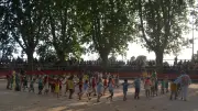 Au Cailar, les écoliers ont dansé au son des Gigues dans les arènes