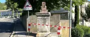 Calvaire de Rochebelle à Alès détruit accidentellement par un véhicule