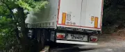 Camion coincé sur un pont en Lozère après une erreur de GPS