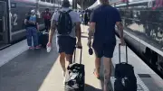 Coulisses du MHR en train pour la finale du Top 14 à Paris