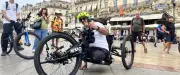 Défi fou de Papa Robot : 900 km à vélo à bras jusqu'à Paris