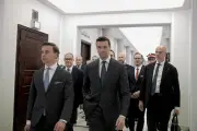 En Pologne, Bardella candidat à la présidentielle le temps d'un déplacement