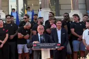 Eric Ciotti tacle les JO 2030 lors de l'hommage à Nissa Rugby