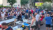 Fan zone au Pouget : foule et musique pour le match des Bleus