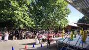Fête de l'école à Montpezat : enfants et parents réunis